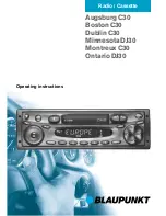 Blaupunkt Augsburg C30
Boston C30 Operating Instructions Manual предпросмотр