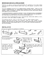 Предварительный просмотр 2 страницы Blaupunkt AUS440 Instruction Manual