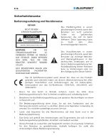 Предварительный просмотр 4 страницы Blaupunkt B 9e Instruction Manual