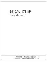 Предварительный просмотр 1 страницы Blaupunkt B910AU Operating Instructions Manual