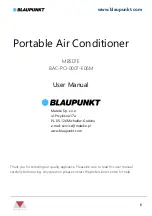 Предварительный просмотр 6 страницы Blaupunkt BAC-PO-0007-E06M Instruction Manual