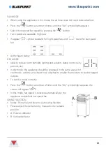 Предварительный просмотр 25 страницы Blaupunkt BAC-PO-0007-E06M Instruction Manual