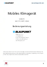 Предварительный просмотр 35 страницы Blaupunkt BAC-PO-0007-E06M Instruction Manual