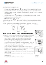 Предварительный просмотр 59 страницы Blaupunkt BAC-PO-0007-E06M Instruction Manual