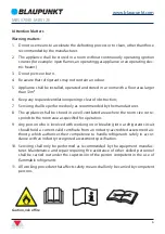 Предварительный просмотр 6 страницы Blaupunkt BAC-PO-0012-D37W Instruction Manual