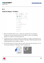 Предварительный просмотр 62 страницы Blaupunkt BAC-PO-1012-T06W Lnstruction Manual