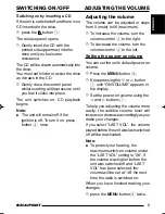 Preview for 9 page of Blaupunkt Bahamas MP34 Operating And Installation Instructions