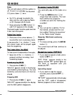 Preview for 14 page of Blaupunkt Bahamas MP34 Operating And Installation Instructions