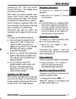 Preview for 17 page of Blaupunkt Bahamas MP34 Operating And Installation Instructions