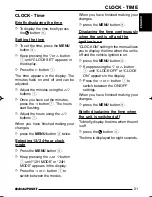 Preview for 21 page of Blaupunkt Bahamas MP34 Operating And Installation Instructions