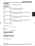 Preview for 69 page of Blaupunkt Bahamas MP34 Operating And Installation Instructions