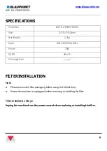 Preview for 8 page of Blaupunkt BAP-HA-P0809-N29W Instruction Manual