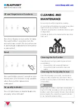 Preview for 17 page of Blaupunkt BAP-IT-H3148-U31W Instruction Manual