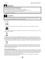 Preview for 3 page of Blaupunkt BB11BK Owner'S Manual