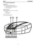 Предварительный просмотр 5 страницы Blaupunkt BB12 Owner'S Manual