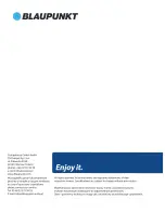 Предварительный просмотр 61 страницы Blaupunkt BB12 Owner'S Manual