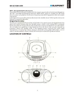 Предварительный просмотр 9 страницы Blaupunkt BB16BK Owner'S Manual