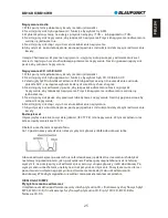 Предварительный просмотр 27 страницы Blaupunkt BB16BK Owner'S Manual