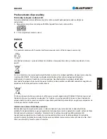 Предварительный просмотр 33 страницы Blaupunkt BB5WH Owner'S Manual