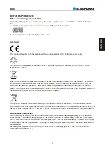 Предварительный просмотр 7 страницы Blaupunkt BB6 Owner'S Manual