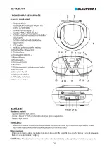 Preview for 22 page of Blaupunkt BB7BK Owner'S Manual