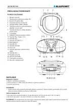 Preview for 30 page of Blaupunkt BB7BK Owner'S Manual