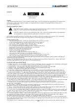 Preview for 69 page of Blaupunkt BB7BK Owner'S Manual