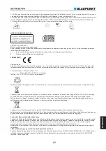 Preview for 71 page of Blaupunkt BB7BK Owner'S Manual