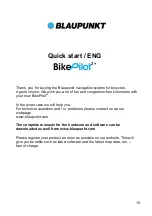 Preview for 19 page of Blaupunkt BikePilot 2+ Quick Start Manual