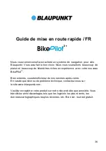 Preview for 36 page of Blaupunkt BikePilot 2+ Quick Start Manual