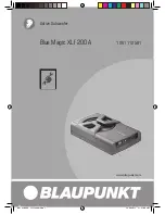 Blaupunkt Blue Magic XLf 200 A Operating Instructions Manual preview