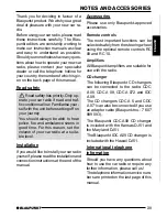 Предварительный просмотр 6 страницы Blaupunkt Bologna C51 Operating Instructions Manual