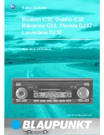 Blaupunkt Boston C32 Operating Instructions Manual предпросмотр