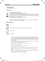 Preview for 2 page of Blaupunkt BP-USC07 User Manual