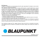 Предварительный просмотр 6 страницы Blaupunkt BP1476 Instruction Manual