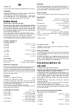 Предварительный просмотр 2 страницы Blaupunkt BQX 320 Fitting Instructions Manual