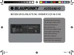 Blaupunkt BREMEN SQR 46 DAB Operating Instructions Manual preview