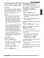 Preview for 13 page of Blaupunkt Bristol CD35 Operating Instructions Manual