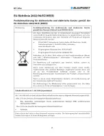 Предварительный просмотр 21 страницы Blaupunkt BT 105e Instruction Manual