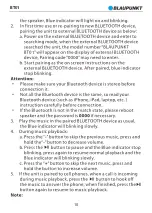 Preview for 12 page of Blaupunkt BT01 Owner'S Manual