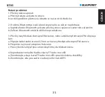 Предварительный просмотр 37 страницы Blaupunkt BT05 Owner'S Manual