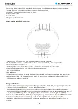 Preview for 26 page of Blaupunkt BT08LED Owner'S Manual