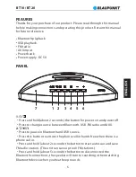 Предварительный просмотр 7 страницы Blaupunkt BT10 Owner'S Manual