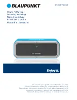 Preview for 1 page of Blaupunkt BT12OUTDOOR Owner'S Manual