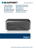 Blaupunkt BT14OUTDOOR Owner'S Manual preview