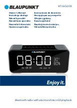 Preview for 1 page of Blaupunkt BT16CLOCK Owner'S Manual