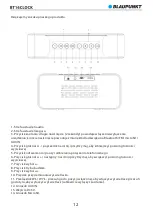 Preview for 14 page of Blaupunkt BT16CLOCK Owner'S Manual