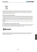 Preview for 87 page of Blaupunkt BT16CLOCK Owner'S Manual