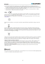 Preview for 8 page of Blaupunkt BT30LED Owner'S Manual