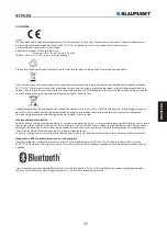 Preview for 27 page of Blaupunkt BT30LED Owner'S Manual
